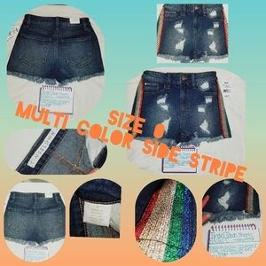 BNWT Size 0 stripe shorts